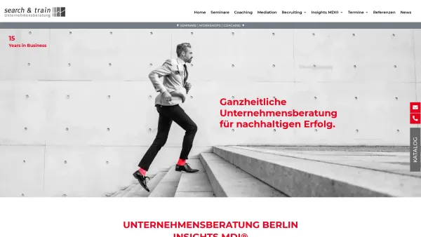 Website Screenshot: Search & Train Unternehmensberatung - Unternehmensberatung Berlin - INSIGHTS MDI® Seminare - Date: 2023-06-20 10:42:26