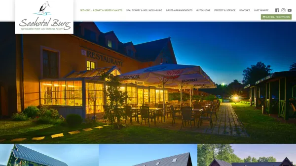 Website Screenshot: Seehotel Burg im Spreewald - Seehotel Burg Spreewald - Hotel Spreewald - Date: 2023-06-20 10:40:22