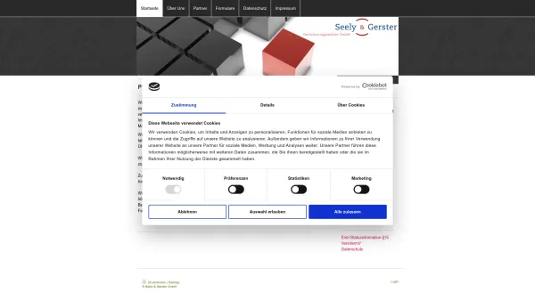 Website Screenshot: Seely & Gerster Versicherungsmakler GmbH -  Nur wer das Ganze sieht, kann sicher entscheiden. - Seely & Gerster GmbH - Startseite - Date: 2023-06-20 10:40:22