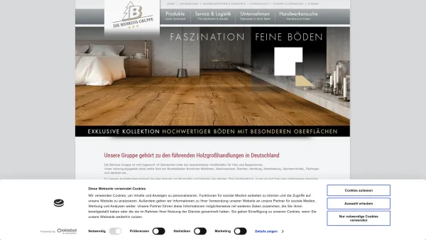 Website Screenshot: B.H. Seiling GmbH & Co. -  Alles Gute in  Holz · Großhandel · Fachmarkt · Import - Großhändler Holz + Bauelemente | Holzwerkstoffe - Behrens Gruppe - Date: 2023-06-20 10:40:22