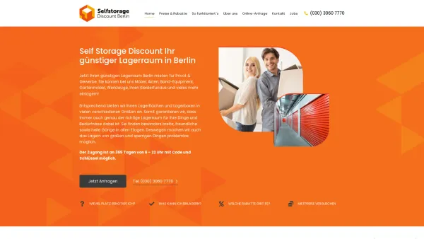 Website Screenshot: selfstorage discount berlin - Lagerraum Berlin - Selfstorage Discount Berlin - Date: 2023-06-20 10:40:22