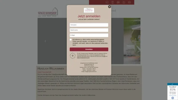 Website Screenshot: HOTEL SENGELMANNSHOF - Sengelmannshof - Date: 2023-06-20 10:40:22