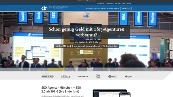 Website Screenshot: SEO Agentur - SEO Agentur München ↗️ Dank KI ab 299€ (bis Ende Juni) - Date: 2023-06-20 10:42:26