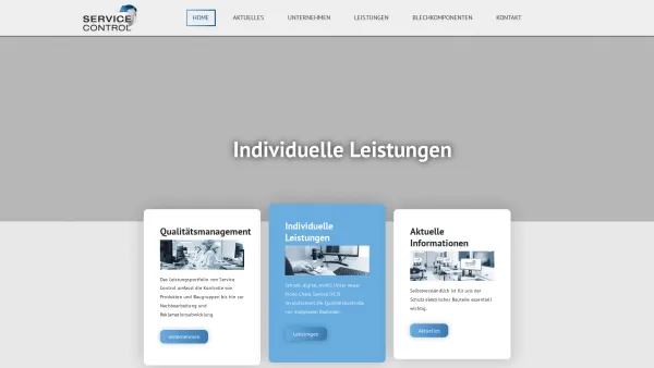 Website Screenshot: Service Control s + k Qualitätskontroll GmbH - Home - Service Control s+k Qualitätskontroll GmbH - Date: 2023-06-20 10:40:23