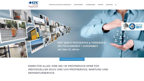 Website Screenshot: Kranservice & Hebezeug & Systembahn & EHB& Torservice Konrad GmbH /Bayern/NRW / Hessen - DGUV Prüfungen und Wartung nach DGUV Regel 112-198 - Date: 2023-06-20 10:40:23