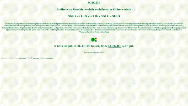 Website Screenshot: SGIC Immobilien Consultant GmbH - sgig Spülservice Geschirrverleih verleihcenter Gläserverleih Spülmobil Verleih Geschirrmobil Mieten - Date: 2023-06-20 10:40:23