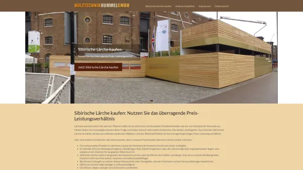 Website Screenshot: Sibirische Lärche Holztechnik Hummel - Sibirische Lärche kaufen: überragendes Preis-Leistungsverhältnis - Date: 2023-06-20 10:40:23