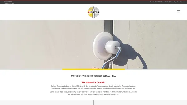 Website Screenshot: Sikotec Reimann & Skopp Fugentechnik GbR - Start | SIKOTEC Fugentechnik JGS Fachbetrieb und Versiegelung - Date: 2023-06-20 10:40:25