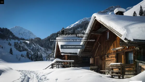Website Screenshot: Simsalabim Reisen - Exklusive Unterkünfte im Skigebiet - Simsalabim Reisen - Date: 2023-06-20 10:40:25