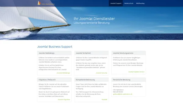 Website Screenshot: Webdesign Site-Optimierer - Ihr Joomla! Dienstleister. Lösungsorientierte Beratung. - Date: 2023-06-20 10:40:25