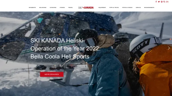Website Screenshot: Ski Kanada - Ski Kanada – Das große Ski- & Snowboard-Magazin für Kanada-Fans - Date: 2023-06-20 10:40:25
