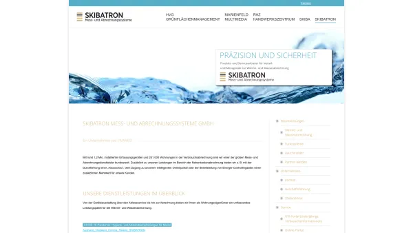 Website Screenshot: Skibatron Gesellschaft für Meß- und Abrechnungssysteme mbH - SKIBATRON - Skibatron - Date: 2023-06-20 10:40:25