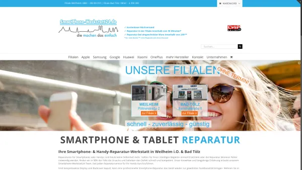 Website Screenshot: Smartphone Werkstatt München - Handy-Reparatur vom Profi - SmartPhone-Werkstatt24.de - Date: 2023-06-20 10:40:25