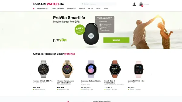 Website Screenshot: Smartwatch.de GmbH - Smartwatch.de – die ganze Smartwatch Welt auf einer Seite - Date: 2023-06-20 10:42:28