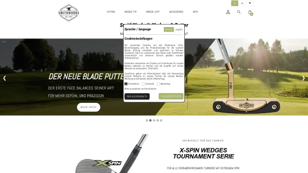 Website Screenshot: SmithWorks Europe GmbH - Golf Wedges & Putter - Offizielle Hersteller Webseite - SmithWorks® Golf - 19.06.2023 - Date: 2023-06-20 10:42:28