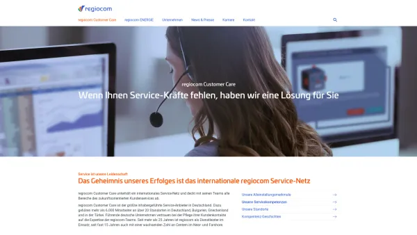 Website Screenshot: SNT Deutschland AG -  Experten im Dialog - regiocom Customer Care - das Rundumpaket für ihren Kundenservice - regiocom SE - Date: 2023-06-20 10:40:26