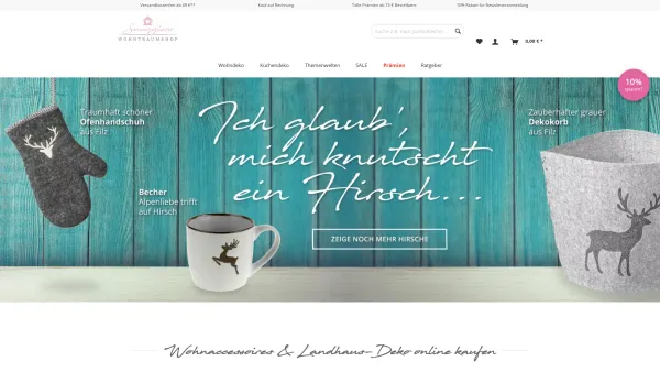 Website Screenshot: Snugglers Wohntraumshop - Landhausstil Deko & Wohnaccessoires günstig kaufen - Date: 2023-06-20 10:42:28