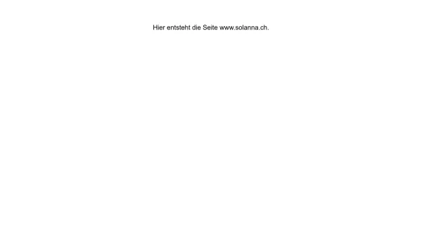 Website Screenshot: Solanna GmbH - www.solanna.ch - Date: 2023-06-20 10:40:26