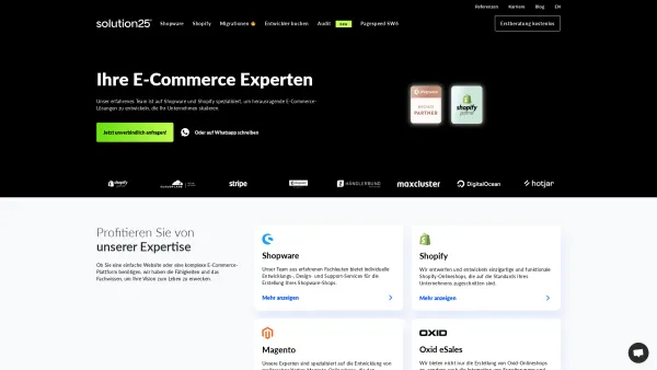 Website Screenshot: solution25 UG - Experten für ecommerce-Projekte - Date: 2023-06-20 10:42:28