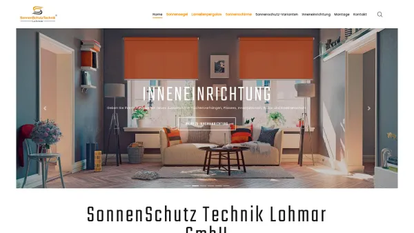 Website Screenshot: Sonnenschutz Technik Lohmar GmbH - Sonnenschutz Lohmar ★ Sonnensegel ★ Rollos ★ Rolladen ★ - Date: 2023-06-20 10:42:28