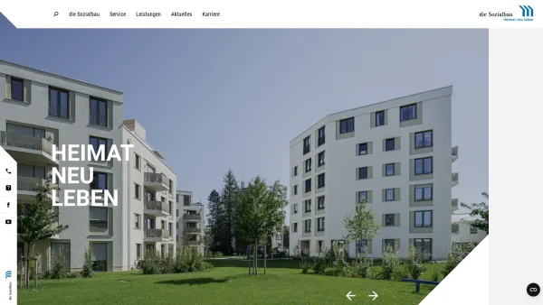 Website Screenshot: Sozialbau Kempten Wohnungs und Städtebau GmbH - die Sozialbau - Heimat neu leben - Date: 2023-06-20 10:40:28