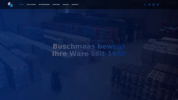 Website Screenshot: Buschmaas Spedition GmbH - Spedition Buschmaas bewegt Ihre Ware seit 1980 - Date: 2023-06-20 10:40:28