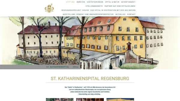 Website Screenshot: Spitalbrauerei -  Fast so alt wie Bayern - auf jeden Fall so gut! - Home - St. Katharinenspitalstiftung - Date: 2023-06-20 10:40:28