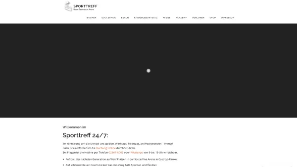 Website Screenshot: TennisTreff Hofzumberge GmbH - Sporttreff – Deine Teamsport Arena - Date: 2023-06-20 10:40:28