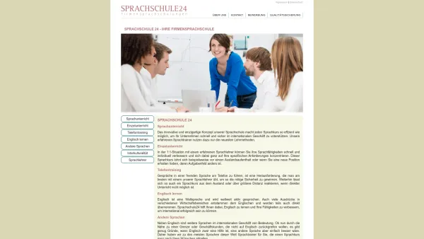 Website Screenshot: Sprachschule-24 - Sprachschule 24 – Ihre Firmensprachschule - Date: 2023-06-20 10:40:28