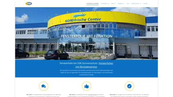 Website Screenshot: SSK-Sonnenschutz - ▷▷ Fensterfolie mit Funktion ☀ Günstige Preise | SSK-Sonnenschutz - Date: 2023-06-20 10:40:29