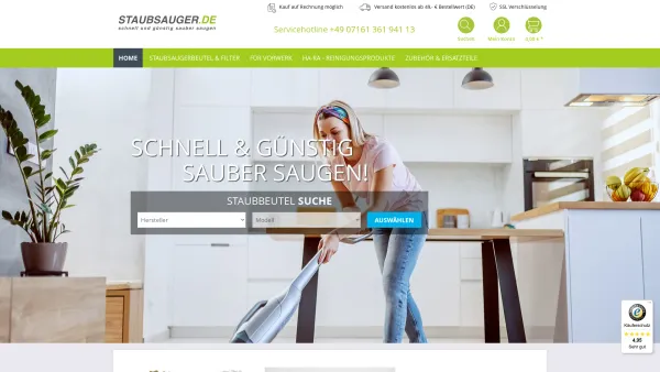 Website Screenshot: Staubsaugerzubehör Claudia Timaric - Staubsauger.de - Date: 2023-06-20 10:40:31