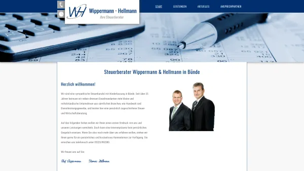Website Screenshot: Wippermann, Hellmann & Hachmeister - Wippermann, Hellmann GbR - Date: 2023-06-20 10:40:31