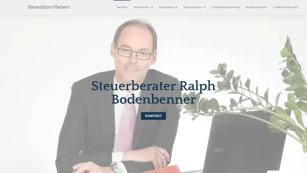 Website Screenshot: Steuerberater Ralph Bodenbenner - Steuerbüro Viersen - Date: 2023-06-20 10:40:31