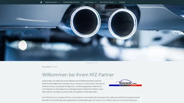 Website Screenshot: Steichele GmbH BOSCH CAR SERVICE - Willkommen bei Ihrem KFZ-Partner - Date: 2023-06-20 10:40:31
