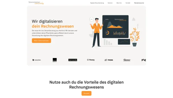 Website Screenshot: Steinmeier-Consulting GbR - Steinmeier Consulting - Wir digitalisieren dein Rechnungswesen - Date: 2023-06-20 10:40:31
