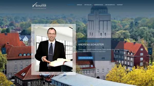 Website Screenshot: Andreas Schuster Steuerberater - Steuerberater Andreas Schuster - Date: 2023-06-20 10:40:31