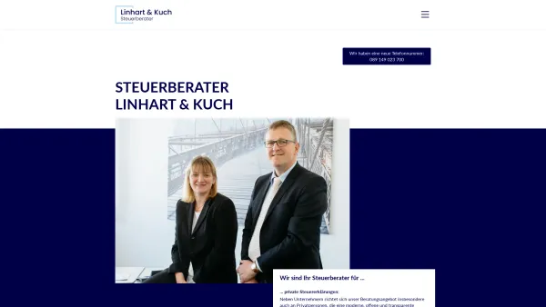 Website Screenshot: Linhart & Kuch Steuerberater PartG mbB - Linhart & Kuch | Home - Date: 2023-06-20 10:42:28