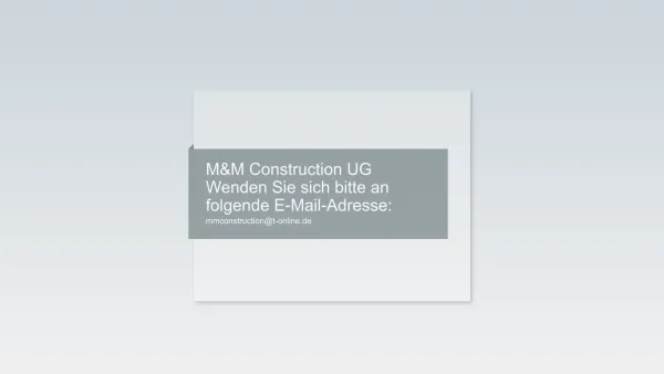 Website Screenshot: Steve Urban Umzüge Berlin Umzugsunternehmen - M&M Construction UG Wenden Sie sich bitte an folgende E-Mail-Adresse: - mmconstruction@t-online.de - Date: 2023-06-20 10:42:28