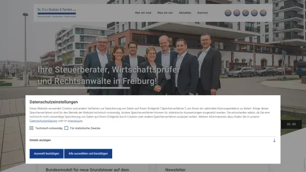 Website Screenshot: Dr. Stilz Behrens & Partner mbB Wirtschaftsprüfer Steuerberater Rechtsanwälte - Steuerberater Freiburg | Dr. Stilz Behrens & Partner - Date: 2023-06-20 10:40:34