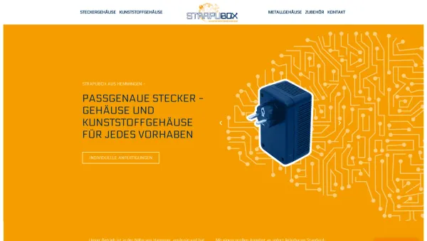 Website Screenshot: Strapubox Putzke - Strapubox | Steckergehäuse und Kunststoffgehäuse - Date: 2023-06-20 10:40:34