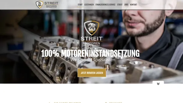 Website Screenshot: Streit - Motoren -  Wir bringen Ihren Motor auf  Touren! - Streit Motoreninstandsetzung im Sauerland - Date: 2023-06-20 10:40:34