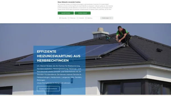 Website Screenshot: Strubel Heizung & Sanitär - Sanitärinstallation | Herbrechtingen | Marcel Strubel - Date: 2023-06-20 10:40:34