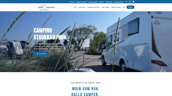 Website Screenshot: Camping Strukkamphuk - Startseite - Campingplatz Strukkamphuk - Date: 2023-06-20 10:40:34