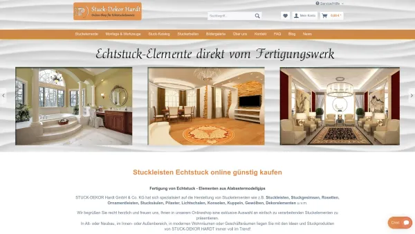 Website Screenshot: Stukkateurmeister Oliver Hardt - Stuckleisten online günstig kaufen | Echtstuck | Stuck-Shop - Date: 2023-06-20 10:40:34