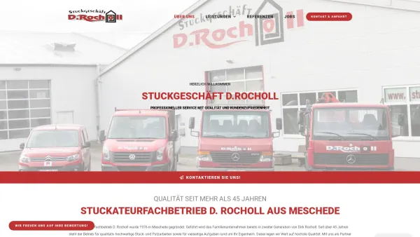 Website Screenshot: Stuckgeschäft D. Rocholl GmbH & Co. KG -  Denn die Qualität macht den Unterschied! - Über uns – Ihr Stuckgeschäft D. Rocholl - Date: 2023-06-20 10:40:34