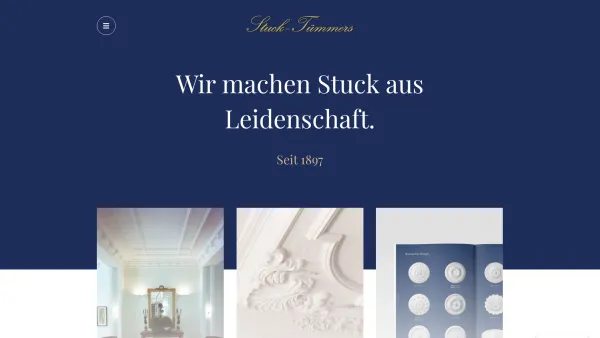 Website Screenshot: Stuck Tümmers -  Wir machen Wohnen schöner! - Home - Stuck Tümmers in Gelsenkirchen - Date: 2023-06-20 10:40:34