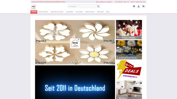 Website Screenshot: style-home.de von Sinoma Europe GmbH - Leuchten und Wohnungseinrichtung versandkostenfrei günstig kaufen | Style-home.de - Date: 2023-06-20 10:42:29