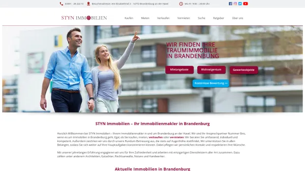 Website Screenshot: STYN.Immobilien - Immobilienmakler Brandenburg: professionell & kompetent - Date: 2023-06-20 10:42:29