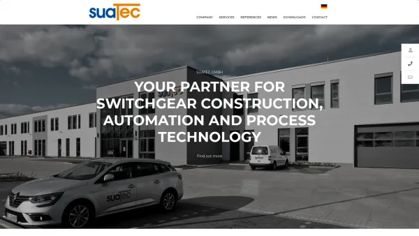 Website Screenshot: SUATEC GmbH - SUATEC GmbH I switchgear construction, automation and process technology - Date: 2023-06-20 10:40:34