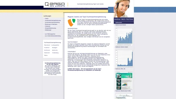 Website Screenshot: Q-ERGO - Typo3 Suchmaschinenoptimierung für Ihre Website / Webshop - Date: 2023-06-20 10:40:34
